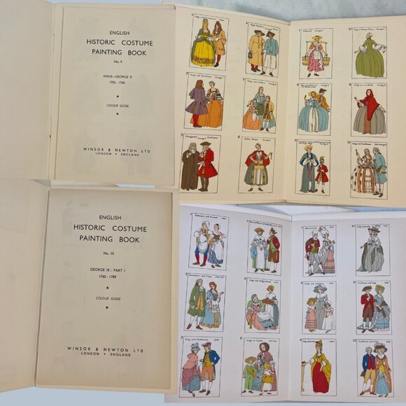 Winsor & Newton Ltd, Historic Costume Painting Book RARE COMPLETE SET 16 VOLUMES - Picture 12 of 16
